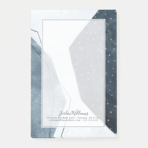 Addieren Sie Ihre Namens  angrenzende Abstraktion Post-it Klebezettel