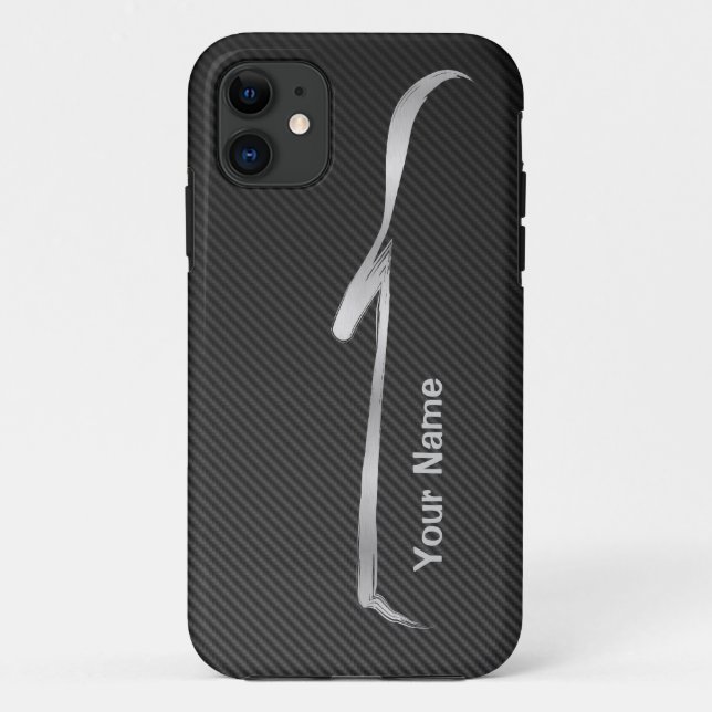 "addieren Sie Ihre Namens" Kabriolett-Silhouette Case-Mate iPhone Hülle (Rückseite)