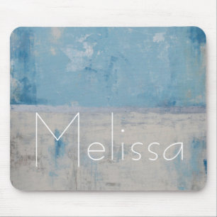 Addieren Sie Ihre Namens  silberne Aura Mousepad