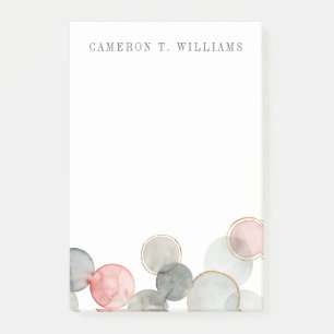 Addieren Sie Ihre Namens  vergoldeten Bereiche Post-it Klebezettel