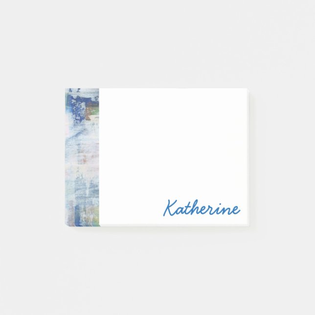 Addieren Sie Ihre Namens| weiße Wäsche III Post-it Klebezettel (Vorderseite)