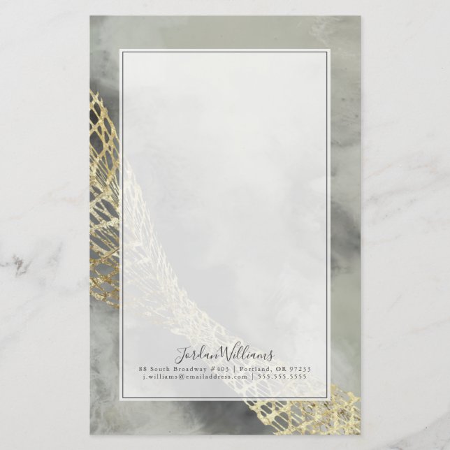 Addieren Sie Ihre Namens| Wolken-Matrix Briefpapier (Vorderseite)