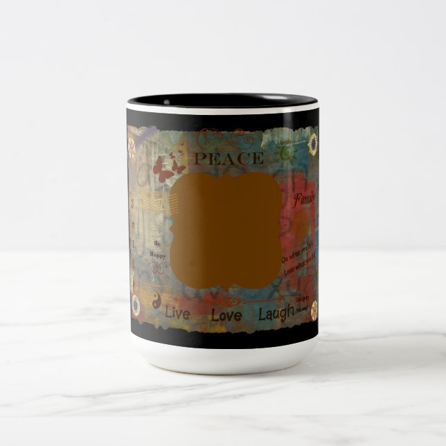 Addieren Sie Ihre Selbst Zweifarbige Tasse (Mittel)