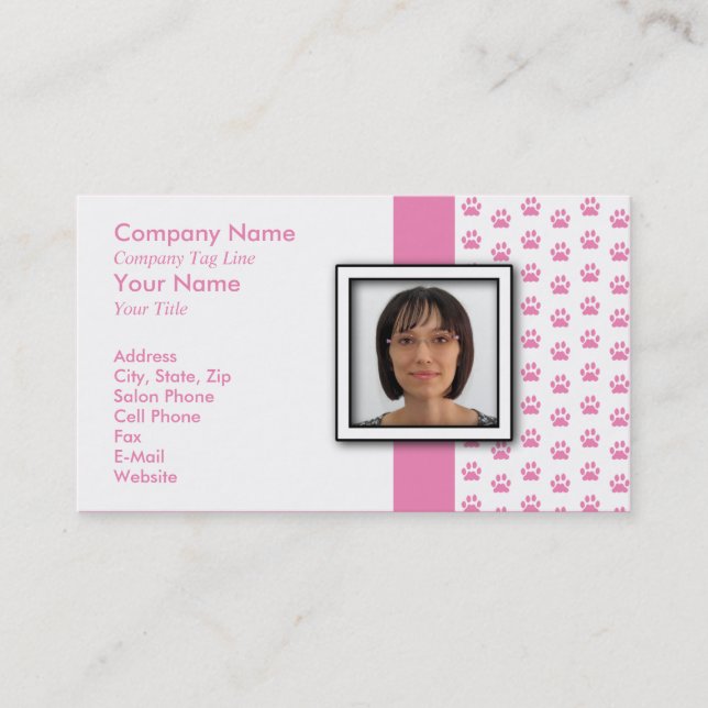 ADDIEREN Sie IHREN FOTO Visitenkarte (Vorderseite)