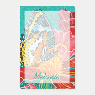 Addieren Sie Ihren Namens  balancierten Post-it Klebezettel