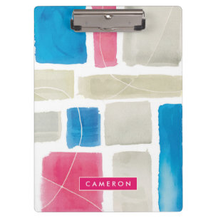 Addieren Sie Ihren Namens  Comares III abstrakten Klemmbrett