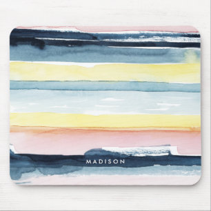 Addieren Sie Ihren Namens  Sonnenuntergang-Strom I Mousepad