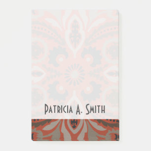 Addieren Sie Ihren Namens  Zinnober Suzani II Post-it Klebezettel