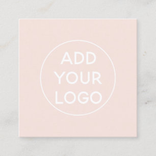 Addieren Sie kundenspezifisches Logo, das moderne Quadratische Visitenkarte