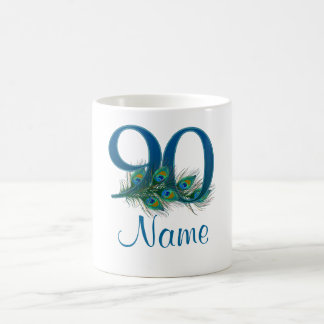 Addieren Sie Name 90. Geburtstag Kaffeetasse