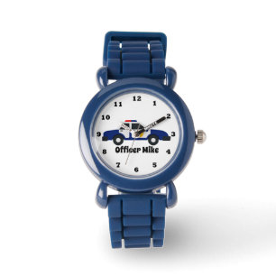 addieren Sie Namenspolizeijungenuhr Armbanduhr