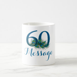 Addieren Sie personalisierte 60. Kaffeetasse