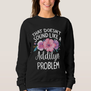 Addilyn Personalisierte Niedliche Blume Girls Addi Sweatshirt