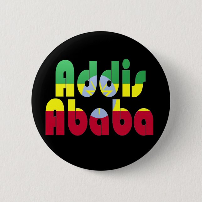 Addis Abeba, Äthiopien Button (Vorderseite)