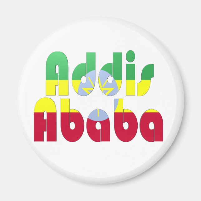Addis Abeba, Äthiopien Magnet (Vorne)