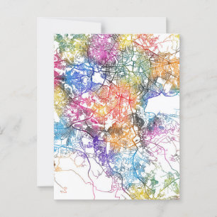 Addis Abeba Äthiopien Stadtplan Postkarte