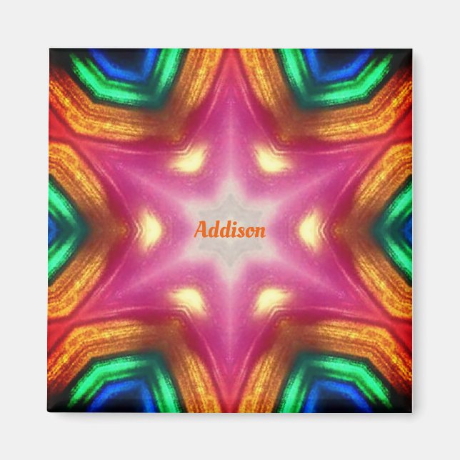 ADDISON ~ Gleaming Abstraktes Muster ~ Magnet (Vorne)