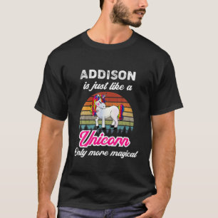 Addison ist wie eine einsame, lustige Frau, Mädche T-Shirt