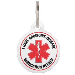 Addison-Krankheit Medizinischer Alarm Halsbandanhä Haustiermarke