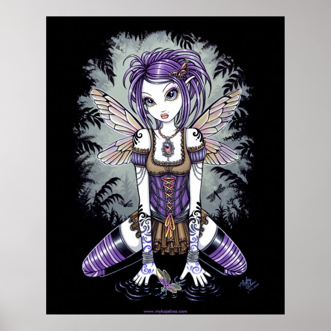 "Addison" Misty Dragonfly Fairy Poster (Vorne)