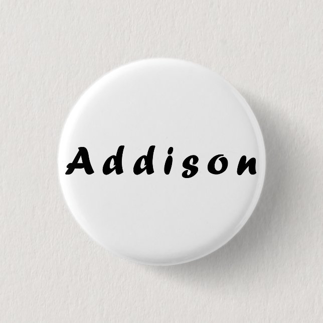 Addison Name für Addison Button (Vorderseite)