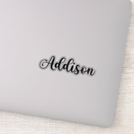 Addison Name - Handgeschriebene Kalligrafie Aufkleber