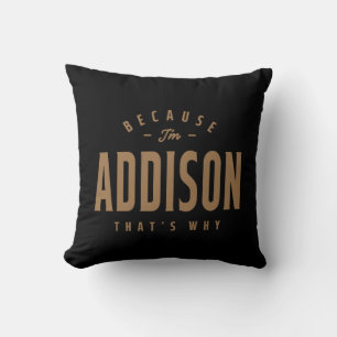Addison Name Personalisiert Geburtsname Addison Kissen
