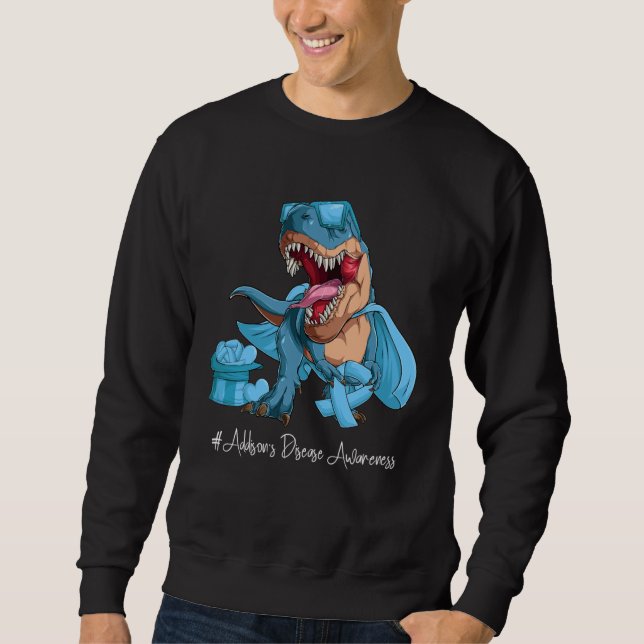 Addison s disease Awareness Month Light Blue Ribbo Sweatshirt (Vorderseite)