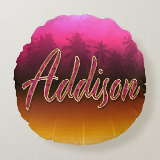 Addison Vorname Name golden pink Kissen