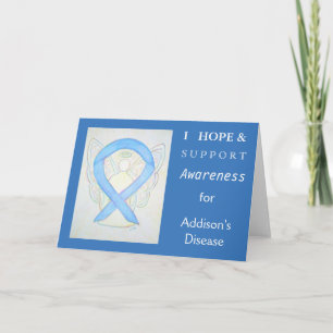 Addison's Disease Awareness Ribbon Grußkarte Karte
