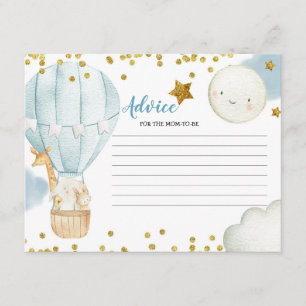 Addon Card Blue Hot Air Ballon Jungle Begleitkarte