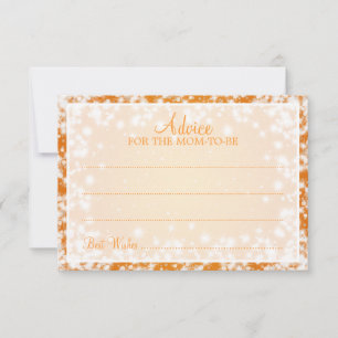 Addon Card Kinderdusche Winter Sparkle Orange Hinweiskarte