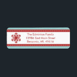 Address Label Modern Blue Merry Little Christmas<br><div class="desc">Rücksendeadresse Label Modern Blue Merry Little Christmas</div>
