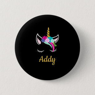 Addy Unicorn Name Shirt für Addy T - Shirt Button