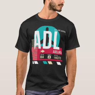 Adelaide ADL Australia Airport Code Gepäckmarke T-Shirt