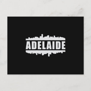 Adelaide Australia City Skyline Cityscape Gift Postkarte