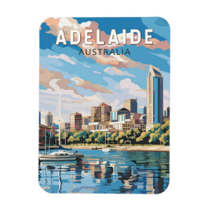 Adelaide Australia Reisen Art Vintag Magnet