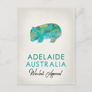 Adelaide Australia Wombat Postkarte