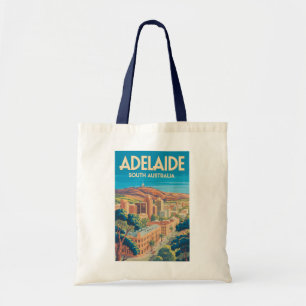 Adelaide Australien Illustration Reise Kunst Vinta Tragetasche