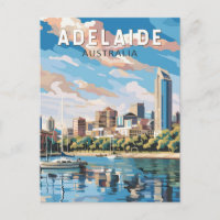 Adelaide Australien Reise Kunst Vintage