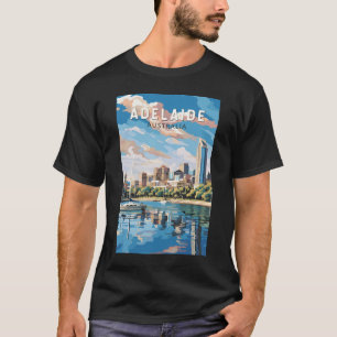 Adelaide Australien Reise Kunst Vintage T-Shirt