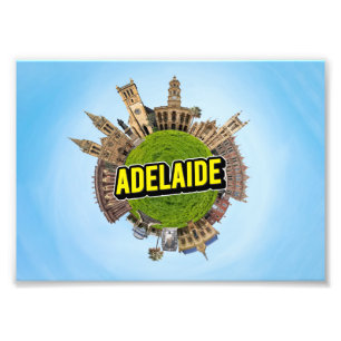 Adelaide Australien winziger kleiner Planet Wahrze Fotodruck
