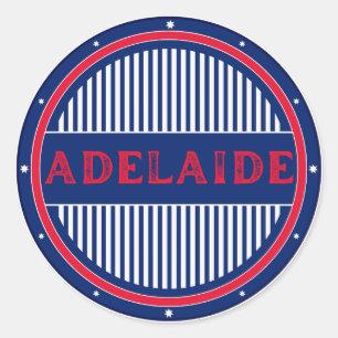 Adelaide City Pride Emblem – Australische Identitä Runder Aufkleber