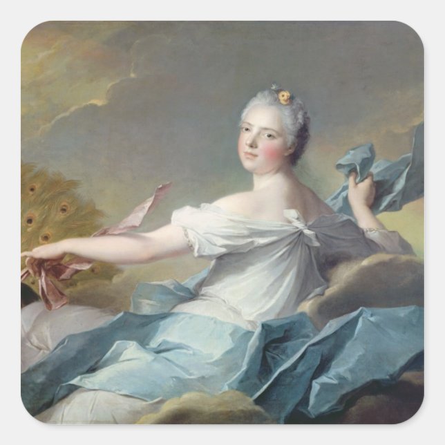 Adelaide de France als Element von Air Quadratischer Aufkleber (Vorderseite)