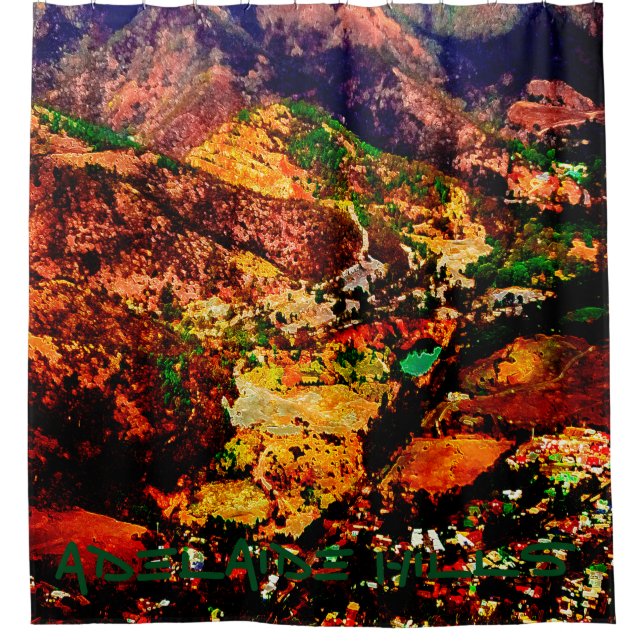 Adelaide-Hügel Duschvorhang (Vorderseite)