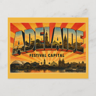 Adelaide Südaustraliens Festivalhauptstadt Vintage Postkarte
