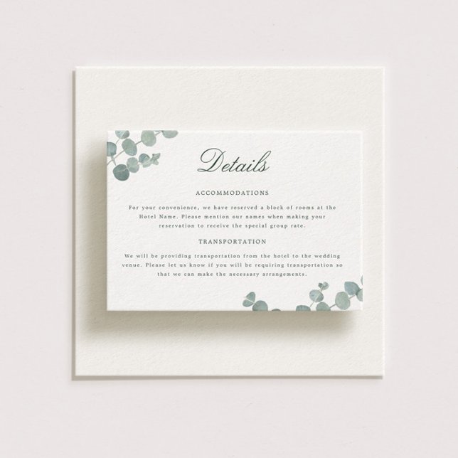 Adelaide Wedding Enclosure Card Begleitkarte (Von Creator hochgeladen)