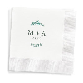 Adelaide Wedding Monogram Serviette
