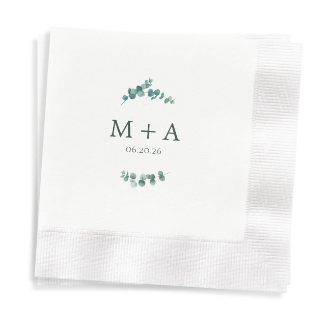 Adelaide Wedding Monogram Serviette (Von Creator hochgeladen)