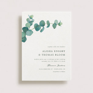 Adelaide Wedding Watercolor Eucalyptus Einladung